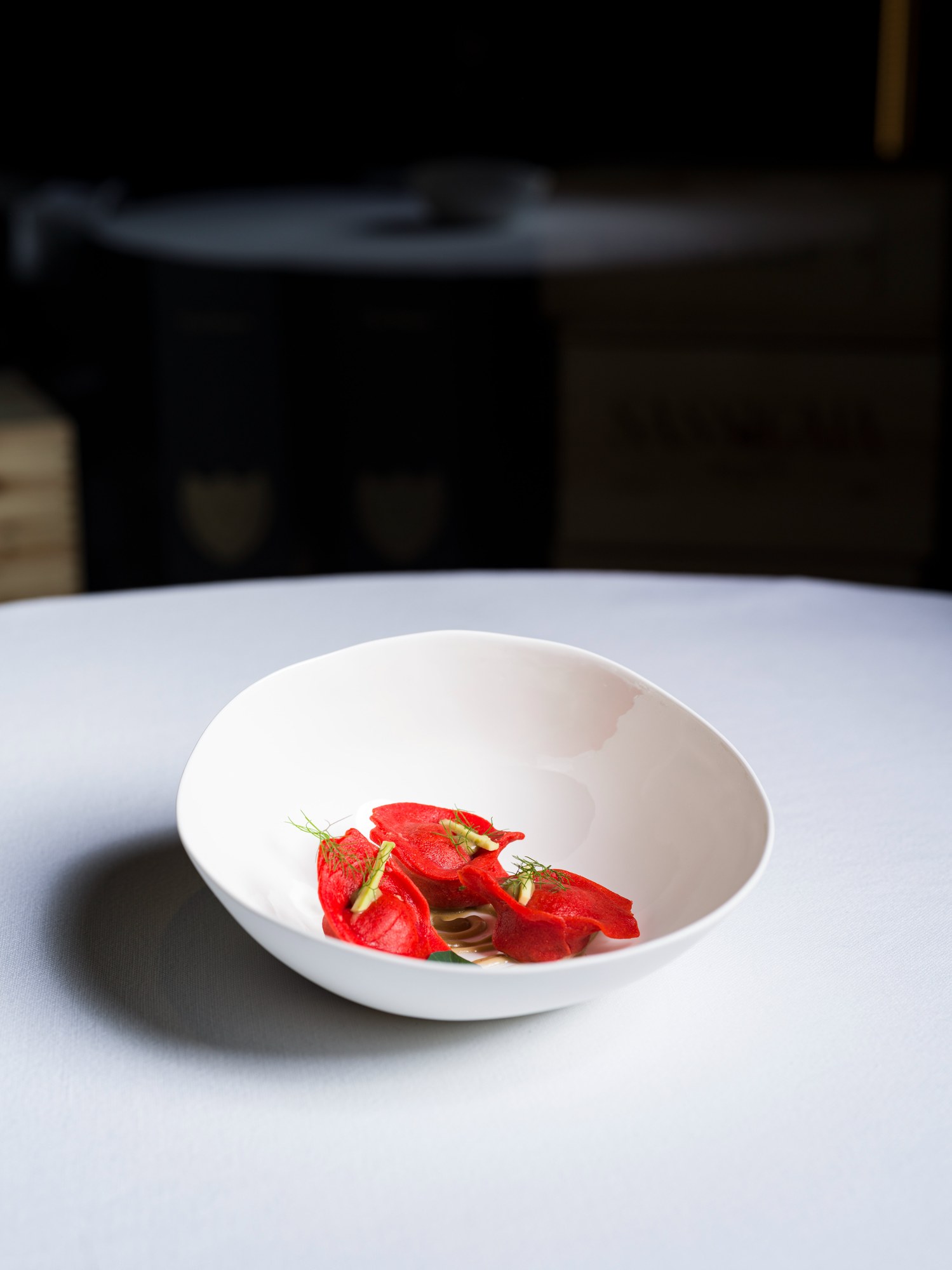 Raviolo rosso, un piatto simbolo de La Concezione dello Chef